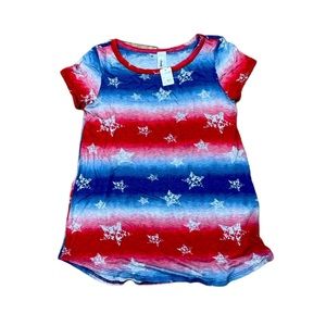 🇺🇸 Red, white, & blue short sleeve boutique shirt, size small ⭐️ ❤️🤍💙